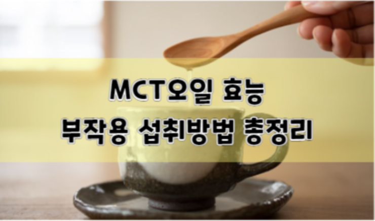 MCT오일 효능 부작용 섭취 방법 총정리 - 샌슨의 행복한 세상